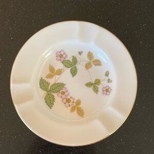 Vintage Wedgewood Bone China Wild Strawberries Ashtray